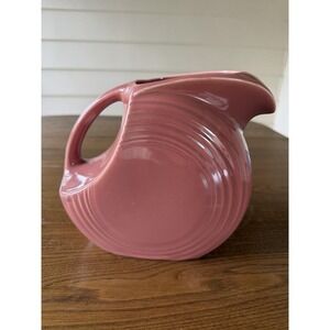 Vintage Fiesta Rose  Disc Water Pitcher 1950s Homer Laughlin‎ Fiestaware
